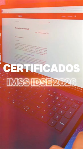 🧑🏻‍💻Te apoyo con tu renovación de certificados IMSS IDSE o la configuración de tu equipo para que puedas renovar ilimitadamente ##imss##contadoresmexico##contabilidad##2026##contadores | Dev Masterhack