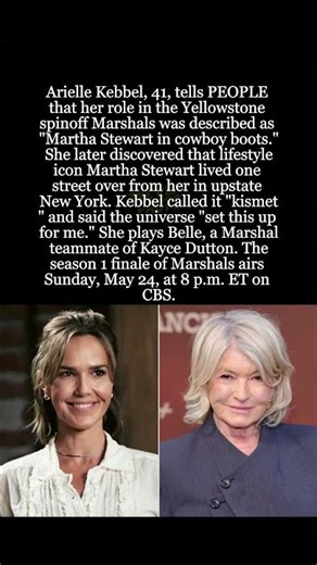 Arielle Kebbel Says Martha Stewart Helped Her Land Yellowstone Spinoff Role #shorts #ArielleKebbel