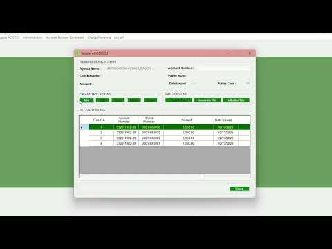 Check Filing on Regular ACICDES 2.1 (LANDBANK)