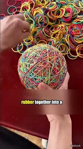 Making a DIY Rubber Band Soccer Ball! ⚽ #shorts