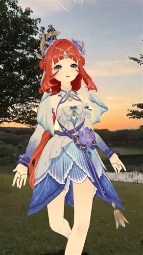 【日暮れて ツギハギ 2/5】寂しい夕暮れに寂しい歌の 原神のファルザンたちが「ツギハギスタッカート」【原神 AR ダンス】