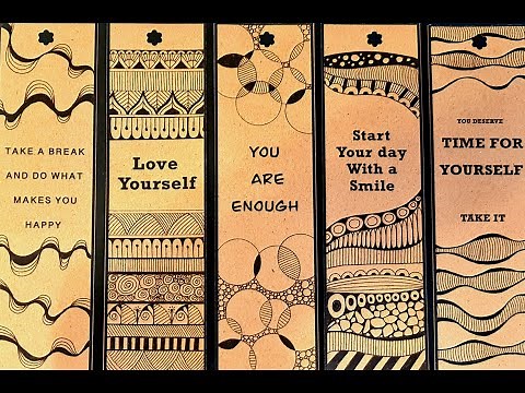 How to Create Stunning Zentangle Bookmarks | 5 Beautiful Patterns For Selling or Gifting!
