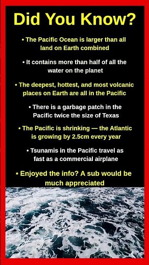 Shocking Facts About The Pacific Ocean 🌊😱