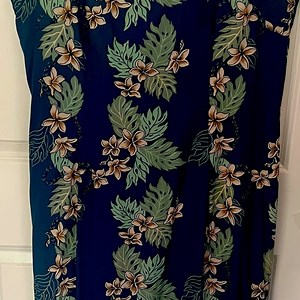 Vintage Ho Aloha made in Hawaii Formal Aloha Dress SZ XL