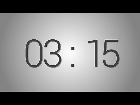 3 Minutes 15 seconds countdown Timer - Beep at the end | Simple Timer (three min fifteen sec)