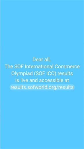 SOF ICO Result 2025 LIVE 🔥 Check Your International Commerce Olympiad Score Now!
