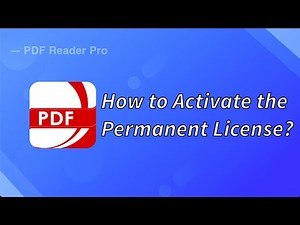 How to Activate the Permanent License?|#PDFReaderPro