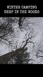 Camping out in the cold in a primitive shelter deep in the snowy wood... | Wood-91