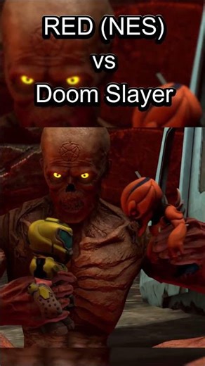 RED (NES) vs Doom Slayer #shorts