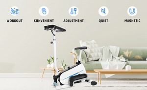 Watch Exercise bike Adjustable Magnetic Resistance Stationary Bike on Amazon Live