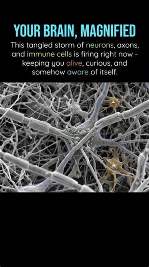 Inside Your Brain: A Living Storm of Neurons