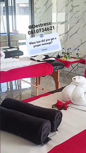 House call set up by Destress and relax mobile massage
