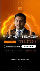 🎉 **Employee of the Month: Kazi Farhan Sadik Tilok** 🎉 We're thrilled to honor Kazi Farhan Sadik Tilok, Associate at TRW Law Firm, as our Employee of the Month! From the very beginning of our journey, Kazi has been a cornerstone of our success, displaying unmatched dedication and expertise across a wide range of corporate matters. His exceptional work spans from handling complex corporate transactions, buying and selling equity, and guiding joint ventures to skillfully altering company charter