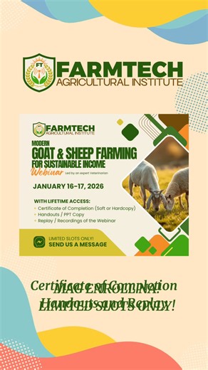 ✅ Strategic Farm Management & Operation for Modern Farmers ✅ Modern Goat and Sheep Farming for Sustainable Income #FarmtechWebinars #goatfarming #sheepfarming #farmmanagement #FarmOperations #kambingan | Philippine Agricultural Webinar