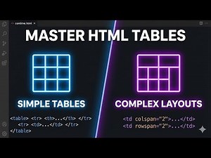 Master HTML Tables Fast | table, tr, td, th Explained Clearly