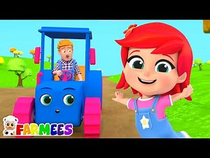 Kerekek a traktoron + Gyűjtemény Óvodai dalok és rajzfilm videók gyerekeknek