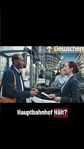 Fragen am Bus – Alltagssituation