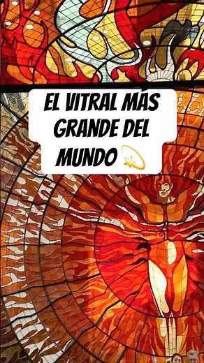 Así es el vitral MÁS GRANDE del MUNDO. 🤯 #viajes #curioso #universo