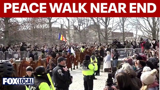 Monks' 'Walk for Peace' nears its end in DC