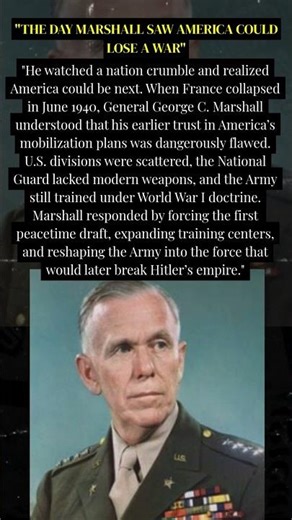 The Day Marshall Saw America Could Lose a War