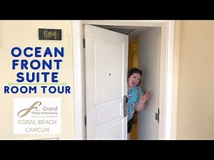 Grand Fiesta Americana Coral Beach Cancun-Ocean Front Suite Room Tour