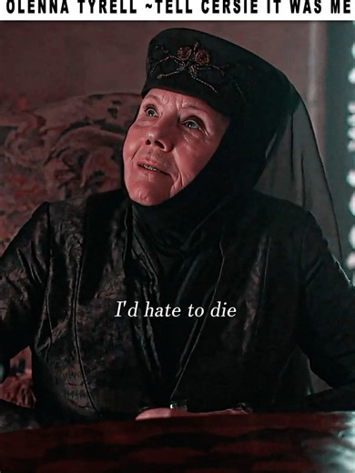 “Tell Cersei… It Was Me. 👑 | Olenna Tyrell’s Last Words”