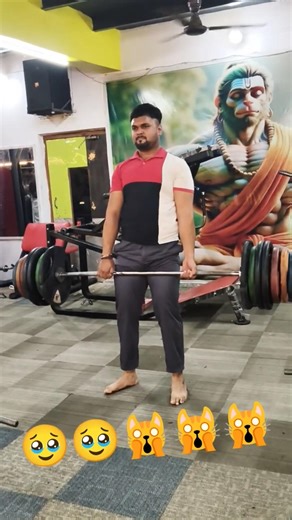 🥵dead lift🔥Jai Bajrang Bali! 💪 Power of Hanuman Ji 🚩 #deadlift🙏do like and subscribe the channel 👏