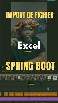 Import de fichier Excel vers DB (Spring boot) #shorts