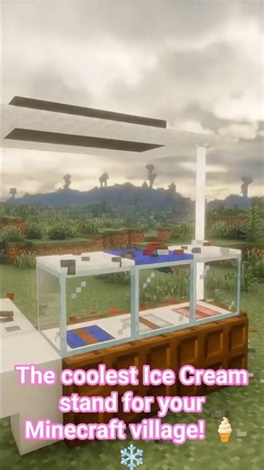 Ice Cream Stand Build for Your Minecraft Village 🍦 Tutorial