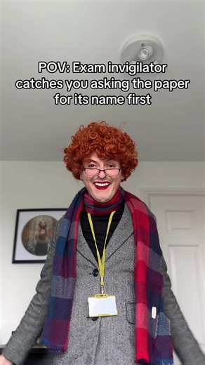 Your exam paper is an inanimate object! #invigilator #exam #whisper #pov