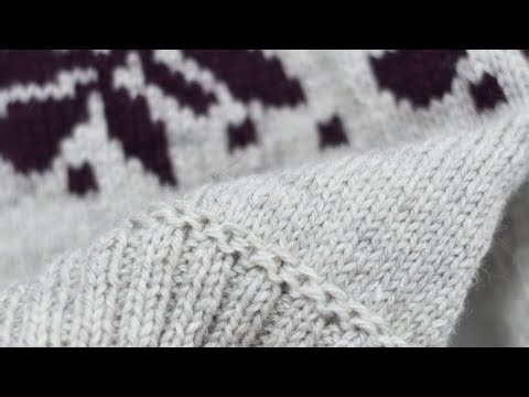 Twined knitting - a technique to create interesting embellishments - a chain