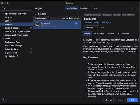 LeakLens: AI-Powered Memory Leak Assistant for Android Studio 🧠💧