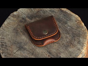 DIY Coin Pouch - Simple Leather Coin Pouch PDF Pattern - ASMR