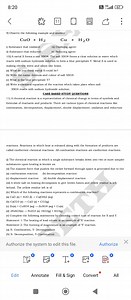 9)  Consider the reaction:  CuO   H2 → Cu   H2OIdentify the ... | Filo