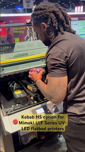 Print directly onto cylindrical and tapered objects with the Mimaki Kebab HS