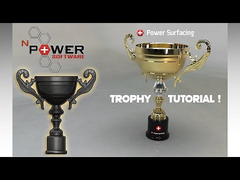 Modeling Trophy | Power Surfacing | Solidworks
