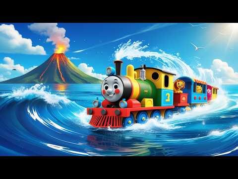 Magical Train Journey in the Sea 🌊🚂 | Volcano Adventure for Kids ❤️