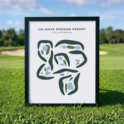 Caliente Springs Resort, CA | Golf Course Map, Golf Map, Golfer Gift for Him, Scorecard Layout, Golfer Boyfriend Gift, Art Print Decor - Etsy UK