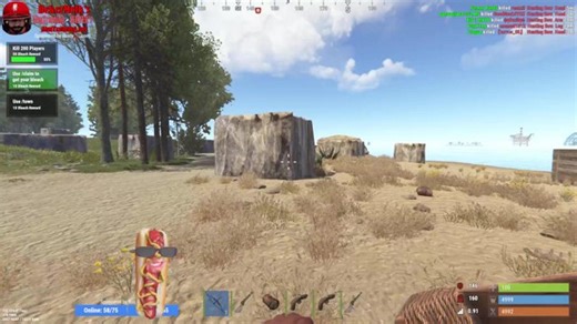 Grinding bow aim in Rust… or at least trying to.