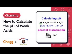 How to Calculate the pH of Weak Acids | Professor Dave & Chegg Explain
