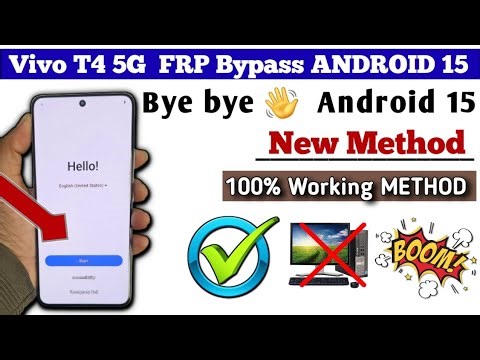 Vivo T4 5G Frp Bypass Android 15 Without PC | Google Account Remove Without Computer 2026 ✅️