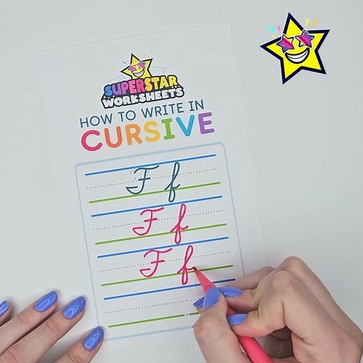 How to Write Cursive Letter F