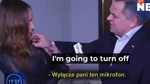 Shock moment raging politician repeatedly tries to GRAB female reporter on TV