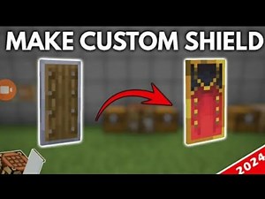 How to make custom minecraft shield easily in minecraft (easy tutorial🤯)