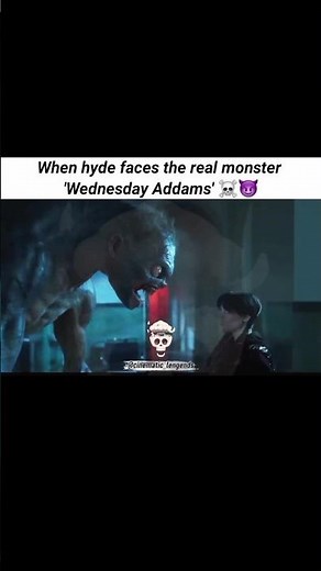 Wednesday Addams Facing Hyde | Wednesday vs Hyde | epic scene #wednesday #shorts #scary