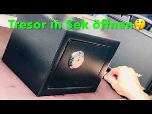 Tresor Auf in Sek/ Tresor ohneSchlüssel öffnen/ Tresor-Schloss öffnen/ Tresor zerstörungsfrei öffnen