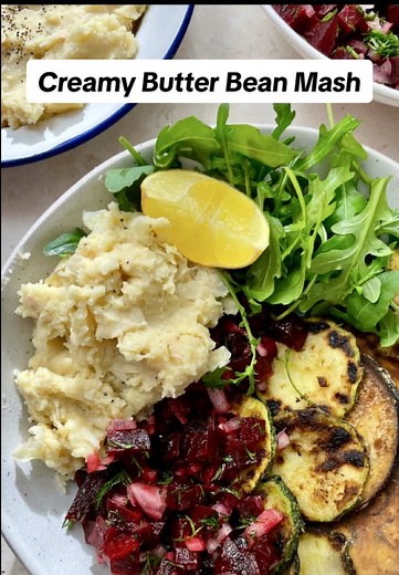 Creamiest Garlic Lemon Butter Bean Mash Recipe