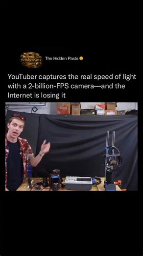 History 📌 Entertainment 📽️ News 🎤 | A custom-built camera capturing two billion frames per second makes the invisible almost tangible, revealing a beam of light inching... | Instagram