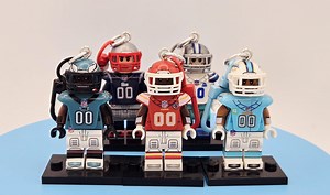 Football Mini Figure Keychains – Collectible Sports Keychain Gifts for Fans - Etsy