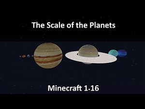 The Solar System's Planets in Minecraft